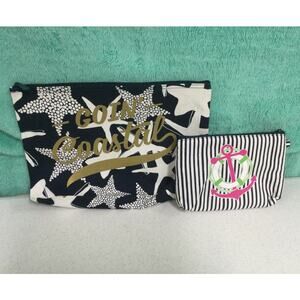Thirty One Small Clutch Bags Coastal Vibe lot of 2